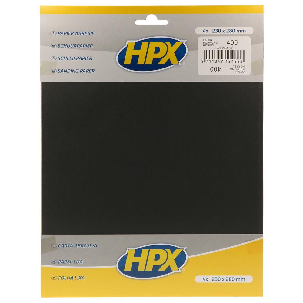 Water based abrasive papers P400 X4 - MTP-235933 - 235933 - 8711347124886