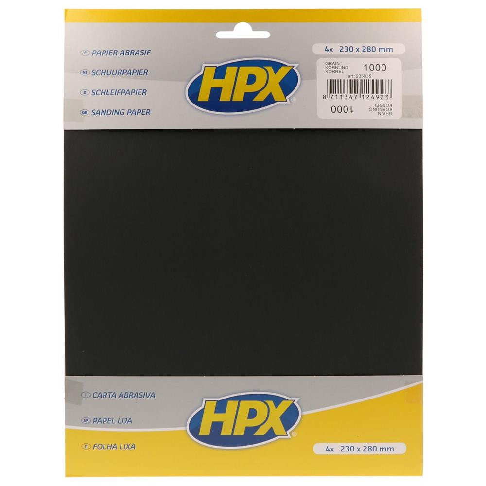 Papiers abrasifs eau P1000 X4 - MTP-235935 - 235935 - 8711347124923