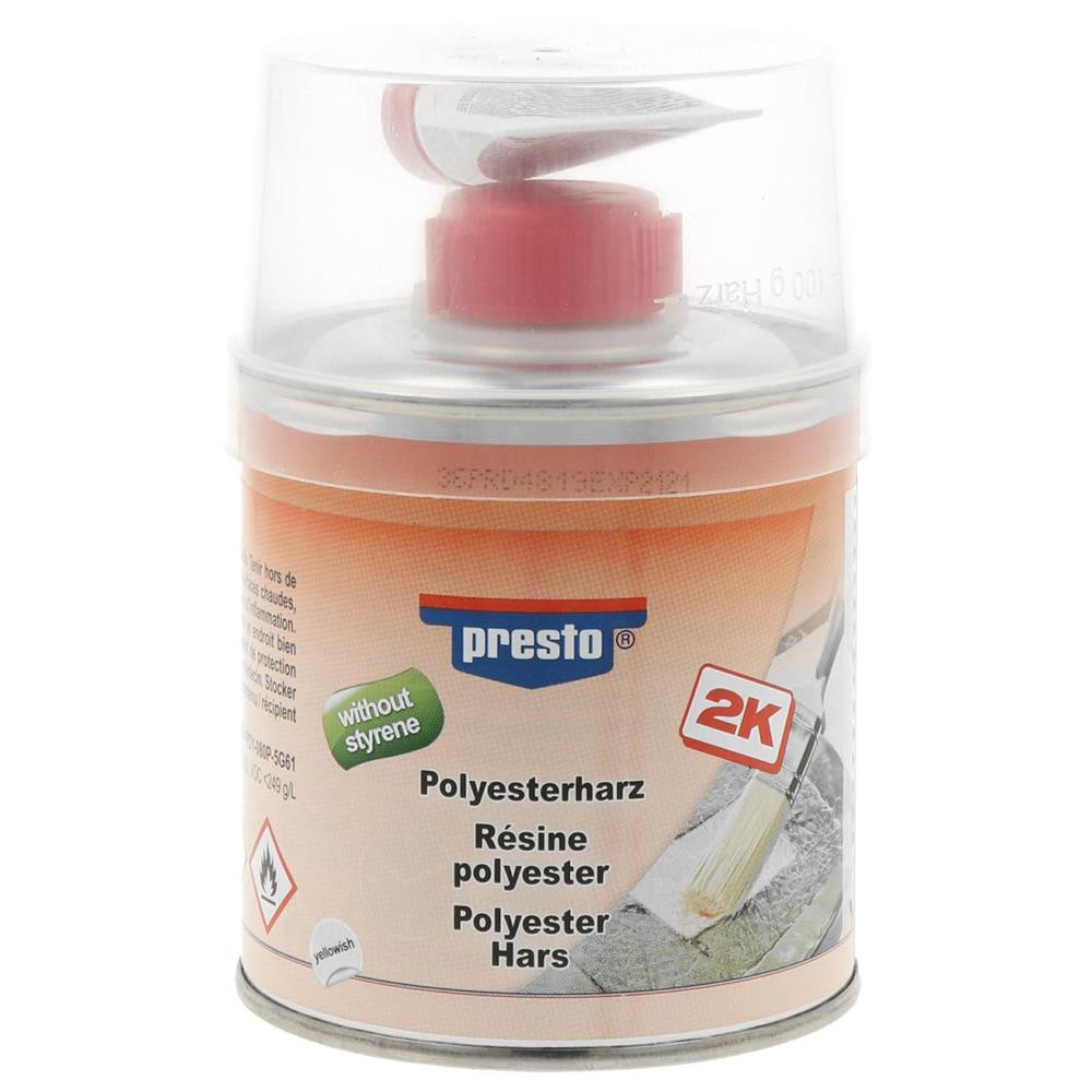 PRESTO 2K Styrene Free Polyester Resin 250g - MTP-443855 - 443855 - 4048500443855