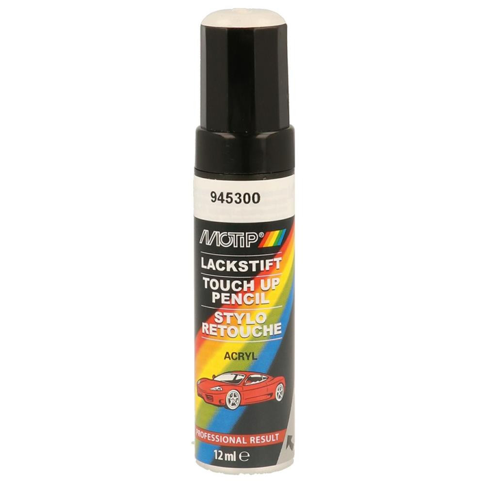 Pinceau de retouche 945300 Blanc Brillant MOTIP Touch Up 12ml - MTP-945300 - 945300 - 8711347920990