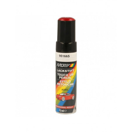 Pinceau de retouche 951665 Rouge métallisé MOTIP Touch Up 12ml
