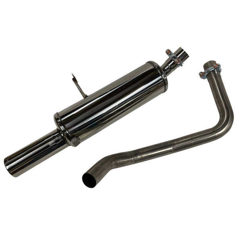 Inoxcar Stainless Rear Exhaust Renault Megane II 1.6 16v 1x80mm - IC-REME0980 - REME.09.80 - 3661768258101