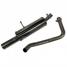 Terminal Echappement Inox Inoxcar Renault Megane II 1.6 16v 1x80mm