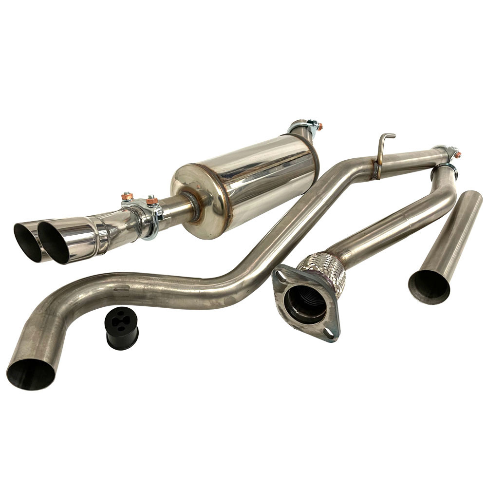 Inoxcar Stainless Exhaust Line Renault Twingo 2 RS1.6 16S Catback and Central Pipe and Rear Muffler x2 - IC-LRE15 - LRE.17 - 3661768467527