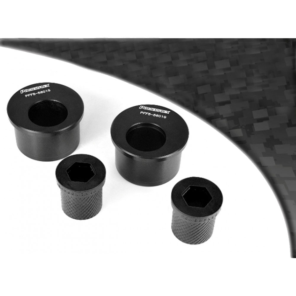 Silent-Bloc Powerflex Black Arrière Triangle Avant, Déport Chasse BMW E46 Série 3 (1999 - 2006) - PF-F55601G-2N - PFF5-5601GBLK - 5055676530899