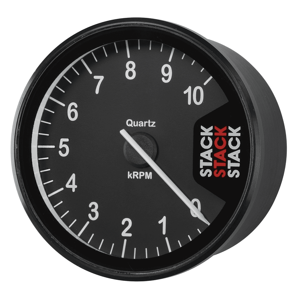 Compte-Tours Stack Clubman 0-10000RPM Diamètre 80 Noir - ST-200-0-10000 - ST200-010 - 3661768863312