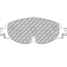 Ferodo DSUNO remblokken voor Golf 7 GTD Lucas/TRW - F-CP4433Z - FCP4433Z - 3661768753767