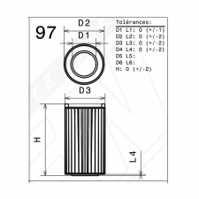 Filtre à air de remplacement origine GREEN FILTER Mercedes 220 w203 143cv