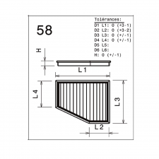 Filtre à air GREEN FILTER HONDA HR-V 1,8L 16-19