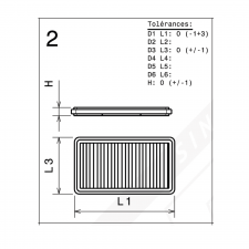 Filtre à air GREEN FILTER HYUNDAI AVANTE 1,6L LPI 13-