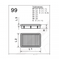 GREEN FILTER OEM replacment air filter Mitsubishi ASX