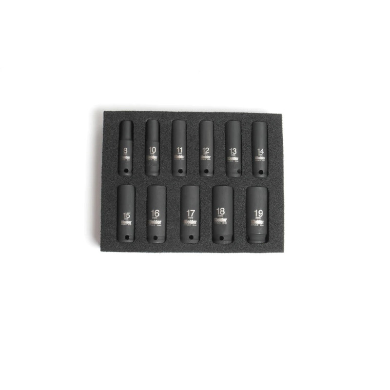 Set van 11 3/8" 62mm doppen KIELDER (8 tot 19mm) - KWT-386-01 - KWT-386-01 - 5060441191991