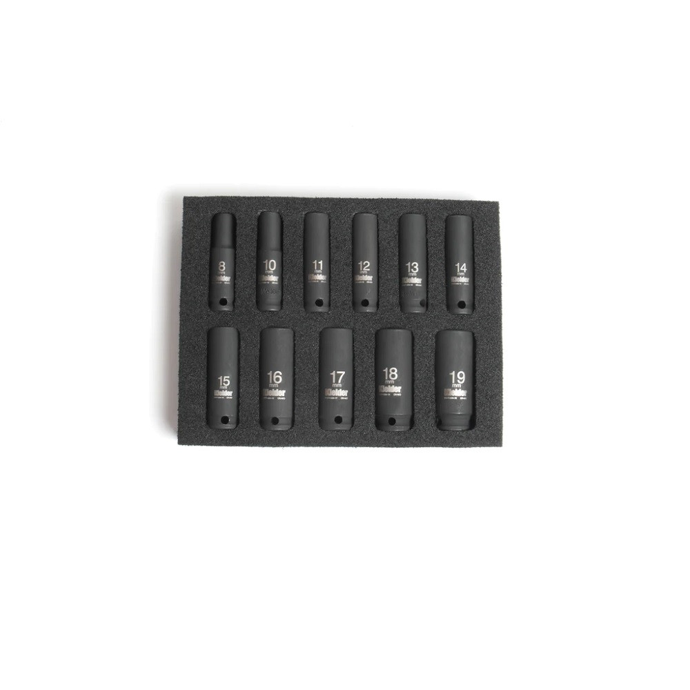 Set di 11 bussole KIELDER da 3/8" 62 mm (da 8 a 19mm) - KWT-386-01 - KWT-386-01 - 5060441191991