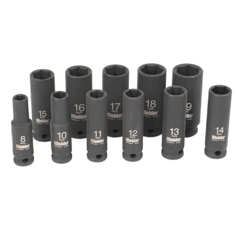 Set de 11 douilles 3/8" 62mm KIELDER (8 à 19mm) - KWT-386-01 - KWT-386-01 - 5060441191991