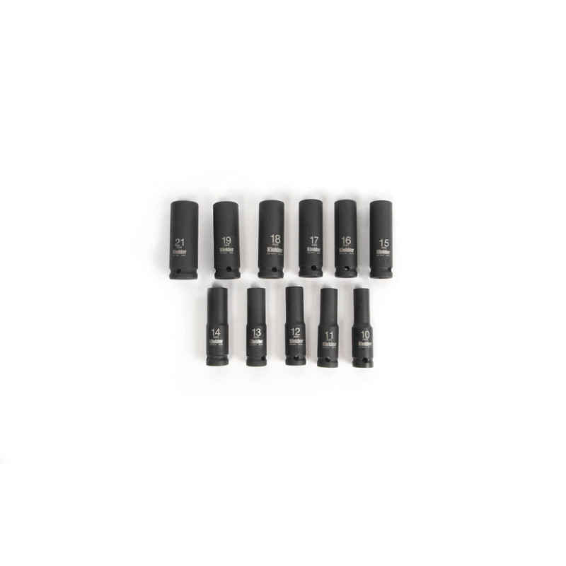 Set de 11 socli de cheie de 1/2" 80 mm KIELDER (10–21 mm) - KWT-126-04 - KWT-126-04 - 5060441193988