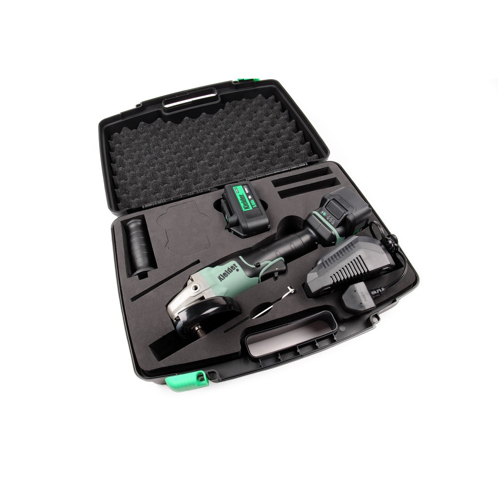 KIELDER 18V angle grinder 115mm kit (with 2 x 5.0Ah batteries and charger) - KWT-013-02 - KWT-013-02EU - 5060441195029