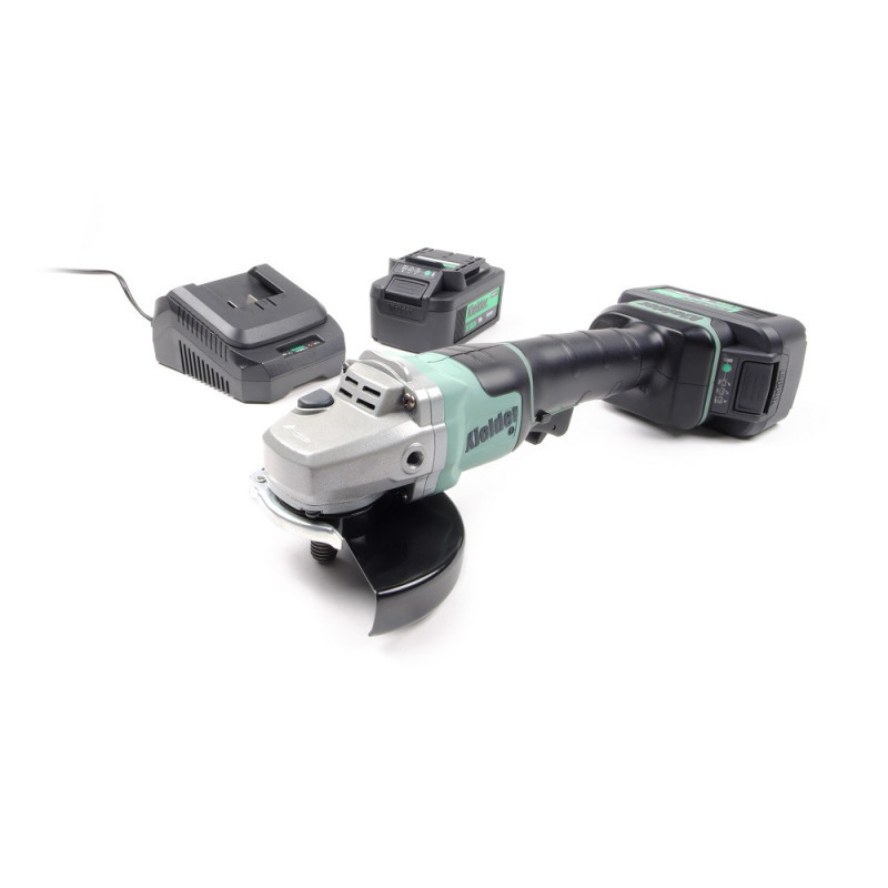 18V haakse slijper set KIELDER 115mm (met 2 x 5.0Ah batterijen en lader) - KWT-013-02 - KWT-013-02EU - 5060441195029