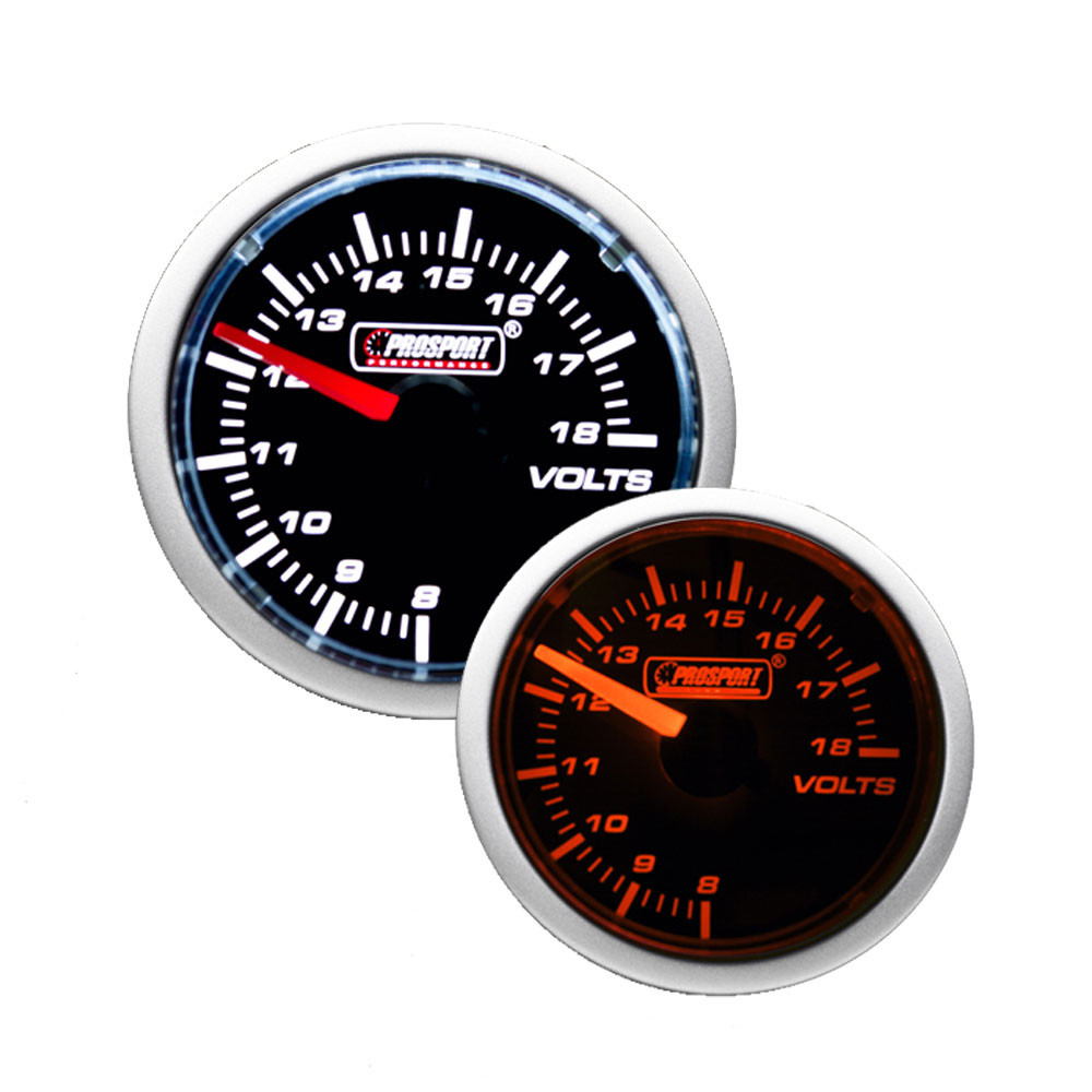 Prosport Gauge Voltmeter Diameter 52mm 8 to 18 Volts - CT-VO-004 - 216CLWAVOSM - 3661768318683