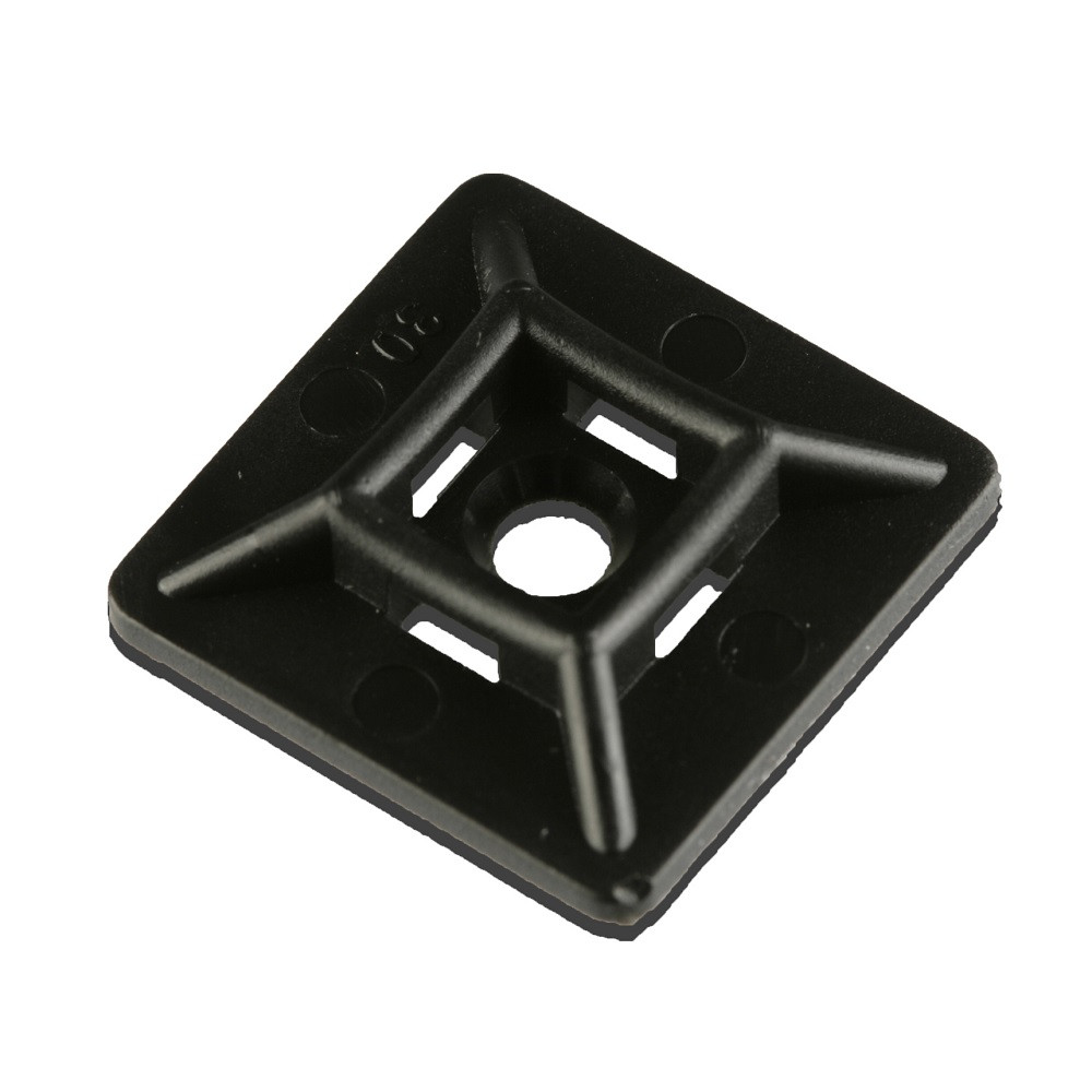 Fixare adezivă pentru rilsan 2,5-3,6 mm negru - AS-503108-N - 03002016N - 3666618015378