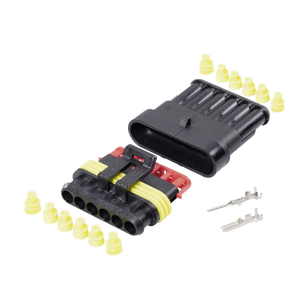 6-weg waterdichte connectoren, type Superseal - FRL-B90536 - 3660343095360