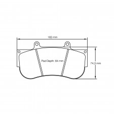 Pagid brake pads rodées S2564 RST1