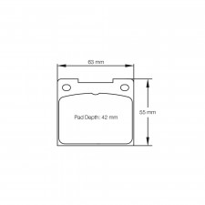 Pagid brake pads rodées S3102 RST4,RST5