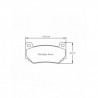 Plaquettes de frein Pagid S4349 RST3
