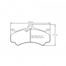 Pagid brake pads rodées S8004 RST1,RST3