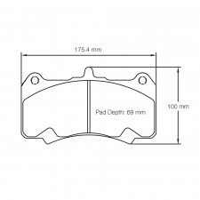 Pagid brake pads S8258 RST3