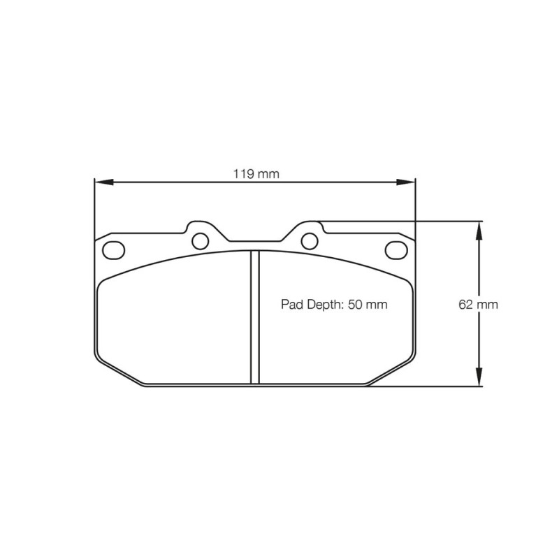 Pagid brake pads S1406 RSL1,RSL29 - PA-1406-RSL.29 - E140629010 - 4056029017662