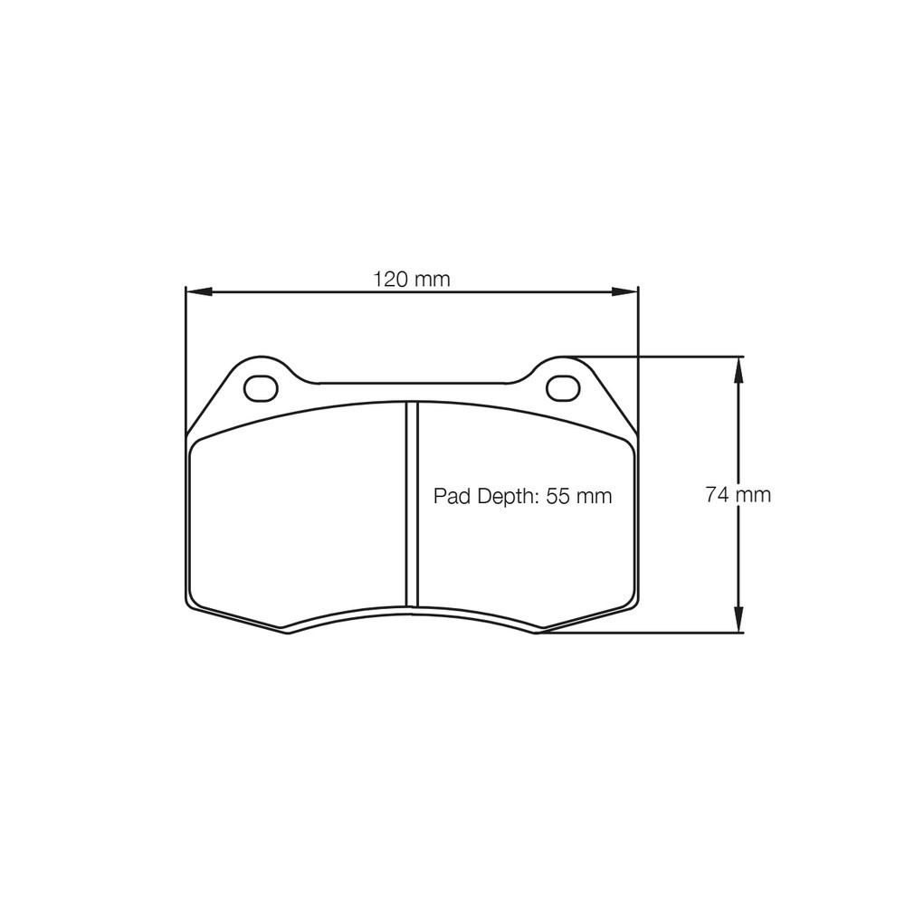 Pagid lapped brake pads S1427 RSL1,RSL2 - PA-1427R-RSL.2 - S1427L02B01 - 4056029024578