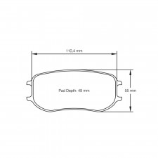 Pastiglie freno Pagid lappate S4929 RSL1,RSL2,RSL29