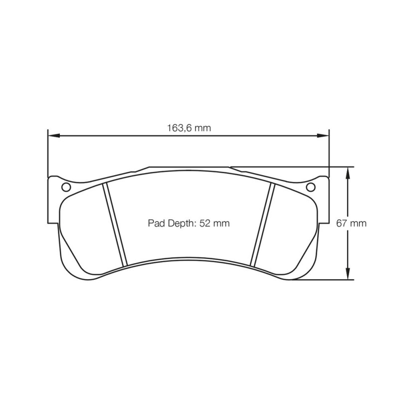 Pagid lapped brake pads S8038 RSL1,RSL29 - PA-8038R-RSL.29 - S8038R29B01 - 4056029002569