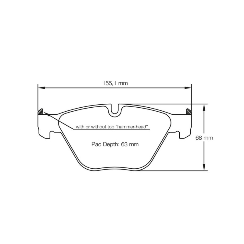 Plăcuțe de frână Pagid rodate S8053 RSL1 - PA-8053R-RSL.1 - S8053L01B01 - 4056029024028
