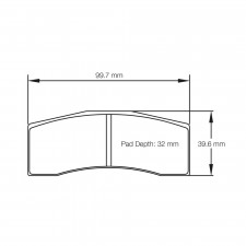 Plaquettes de frein Pagid rodées S8060 RSL19,RSL29