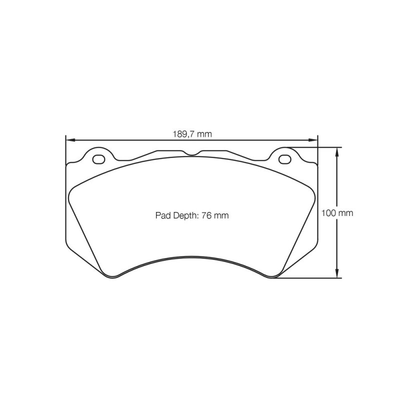 Pagid lapped brake pads S8083 RSL1,RSL29 - PA-8083R-RSL.29 - S8083R29B01 - 4056029025346