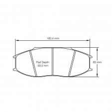 Pagid lapped brake pads S8092 RSL1,RSL2