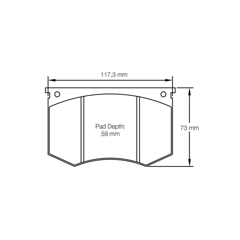 Pagid brake pads S1191 RSH3,RSH42,RSH29E - PA-1191-RSH.42 - S1191H42001 - 4056029009209