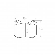 Plaquettes de frein Pagid S4703 RSH42,RSH29E