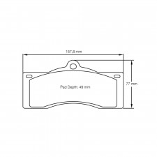 Pagid brake pads S8057 RSH3