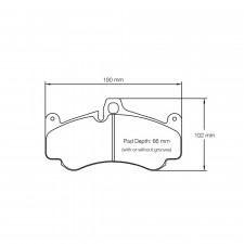 Pastiglie freno Pagid lappate S2707 RSC1