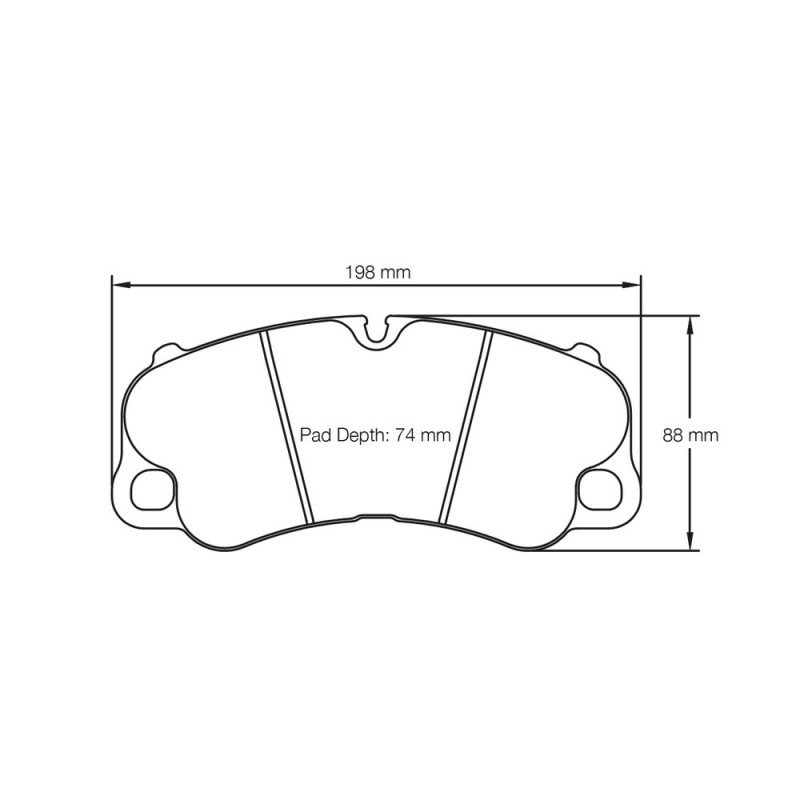Pagid lapped brake pads S4927 RSC1 - PA-4927R-RSC.1 - S4927C01B01 - 4056029025087