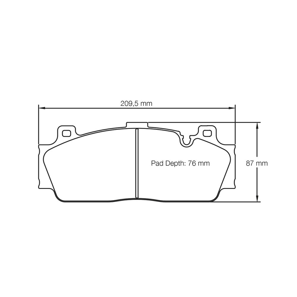 Pagid brake pads S4934 RSC1 - PA-4934-RSC.1 - S4934C01001 - 4056029023205