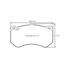 Plaquettes de frein Pagid S8088 RSC1,RSC3