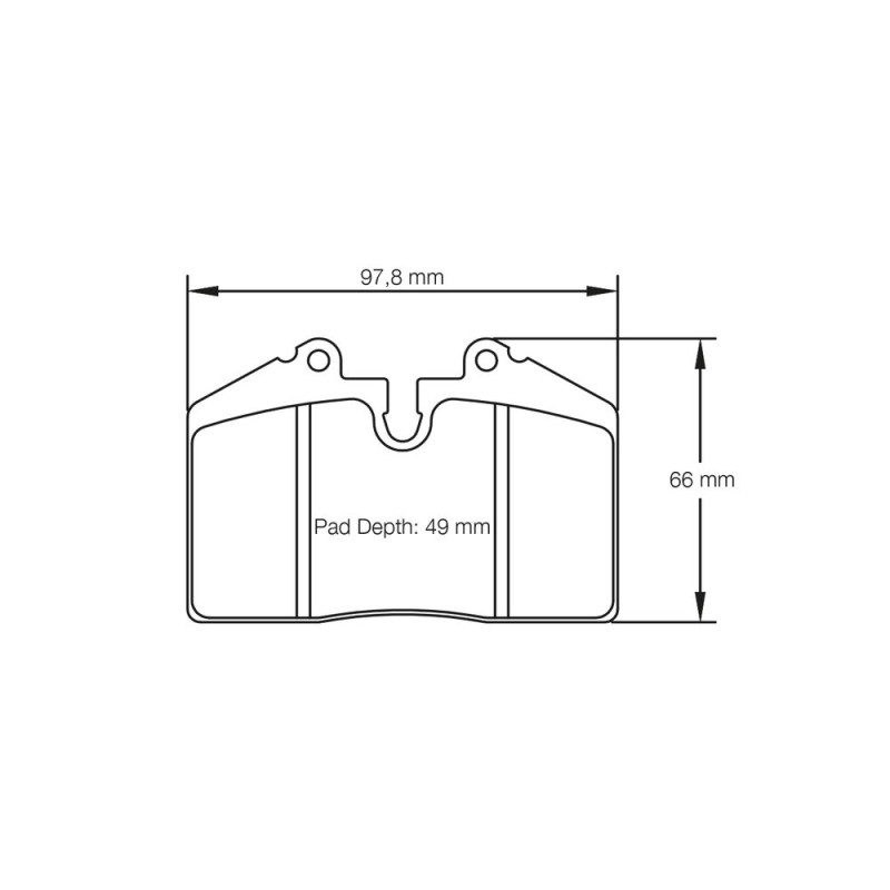 Pagid brake pads S1203 RS14,RS42,RS44 - PA-1203-RS.42 - E120342010 - 4056029019505