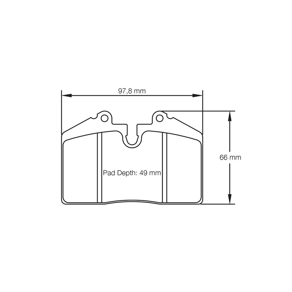 Remblokken Pagid S1203 RS14,RS42,RS44 - PA-1203-RS.42 - E120342010 - 4056029019505