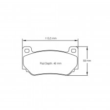 Pagid brake pads S8076 RS14