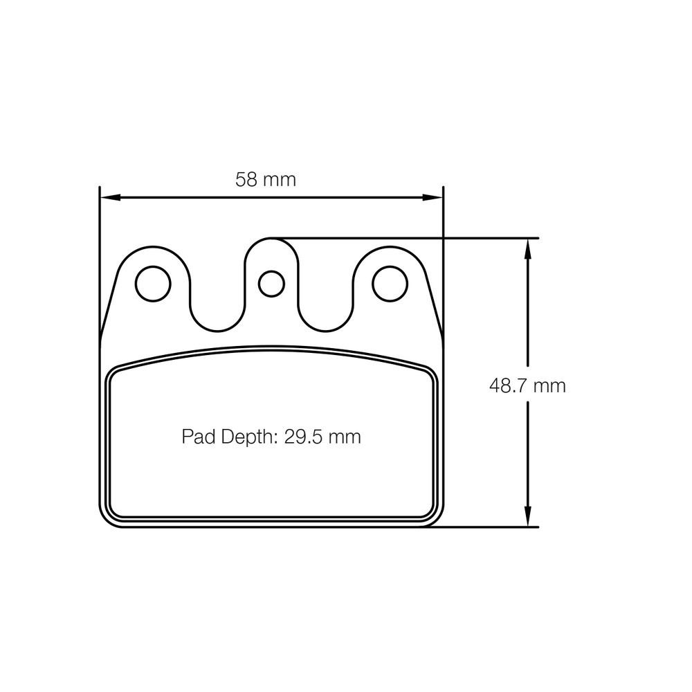 Plaquettes de frein Karting Pagid S5100 K1 - PA-5100-K.K1 - S5100K01001