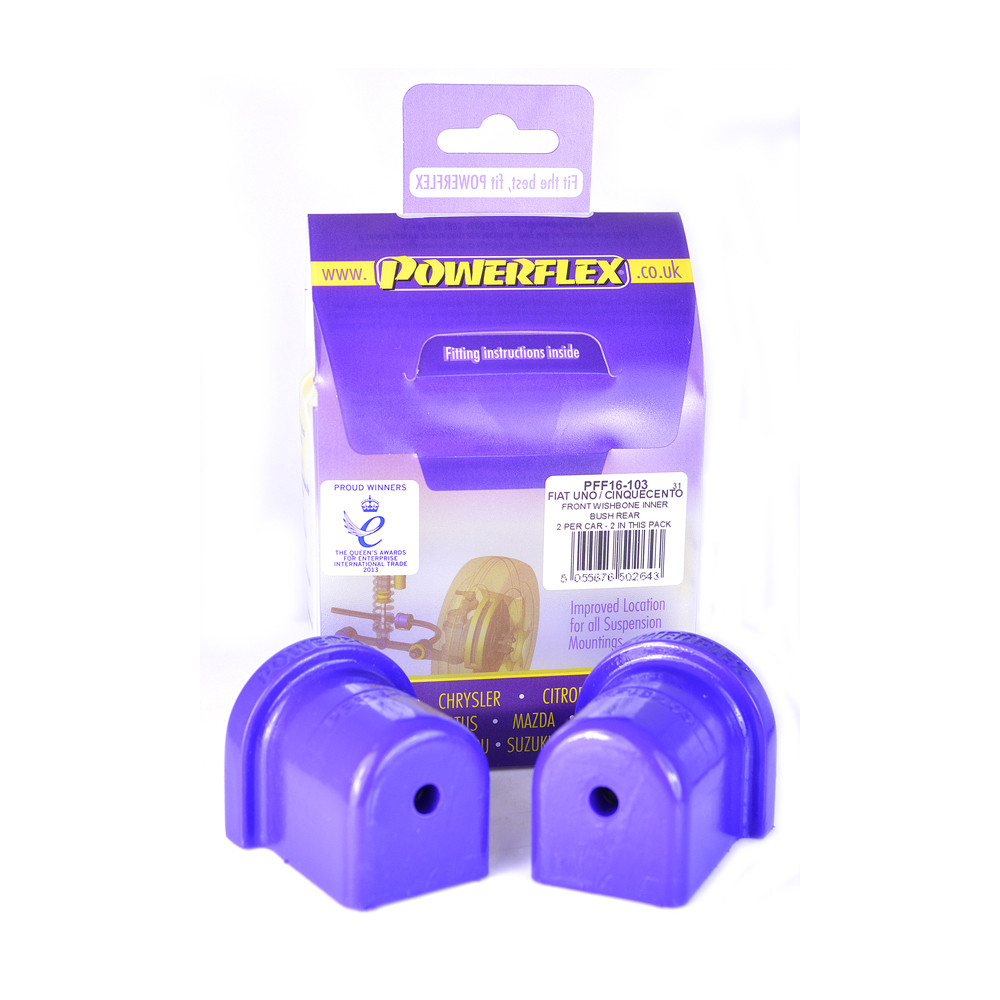 Silentbloc Powerflex triunghiular față pentru Fiat Uno (2 bucăți) - PF-F16103-2 - PFF16-103 - 5055676502643