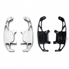 VWR - Palettes aluminium pour DSG - Finition Pionao Black - Audi 8V A3 et S3 (Volant non Audi Sport) et Leon III 5F
